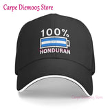 Honduras Flag Unisex Hats Fashion Adjustable Baseball Cap for Men Women