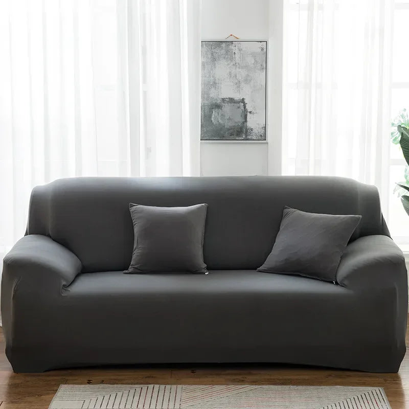 1/2/3/4 Seater Silk Cool Sofa Cover for Living Room L Shap Coner Couh Cover 2024 Spandex Extenble Sofa Protecter Unti Cat Dog