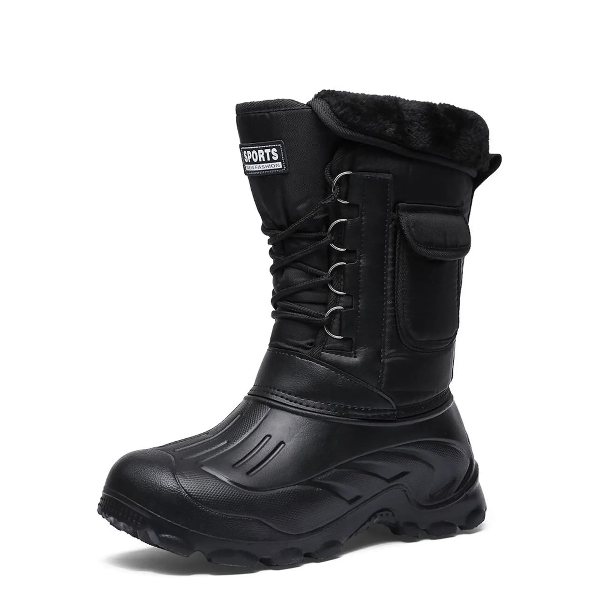 Winter Men's Outdoor Boots Warm Waterproof Snow Boots for Men Fishing Boots Men's Non-slip Hiking Boots Male Sneakers Work Boots