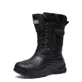 Winter Men's Outdoor Boots Warm Waterproof Snow Boots for Men Fishing Boots Men's Non-slip Hiking Boots Male Sneakers Work Boots