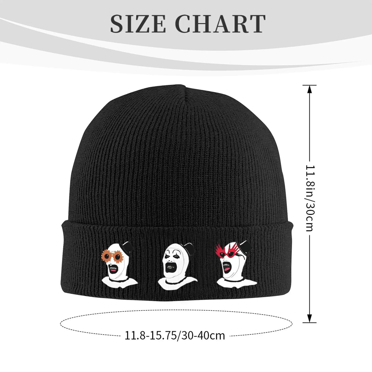 Terrifier Knit Hat Beanies Winter Hats Warm Unisex  Fashion  Cap for Men Women Gifts
