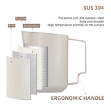 MHW-3BOMBER Milk Frothing Pitcher 350/450/520ml Milk Frother Cup Espresso Steaming Pitcher Stainless Steel Milk Frother Jug