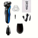 Min Rechargeable Electric Razor] Electric Razor -LED Display, USB RechargeableMulti-function Beard Trimmer