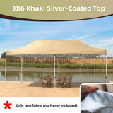 Thiened Four-Legged Umbrella Tent Top Cloth 3x3 Outdoor Sunade Waterproof Sun Protection Large Umbrella Canvas Stall