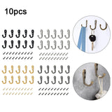 10PCS Retro Wall Hooks Hangers Door Wall Mounted Coat Hooks With Screws Suction Heavy Load Rack For Kitchen Bathroom Accessories