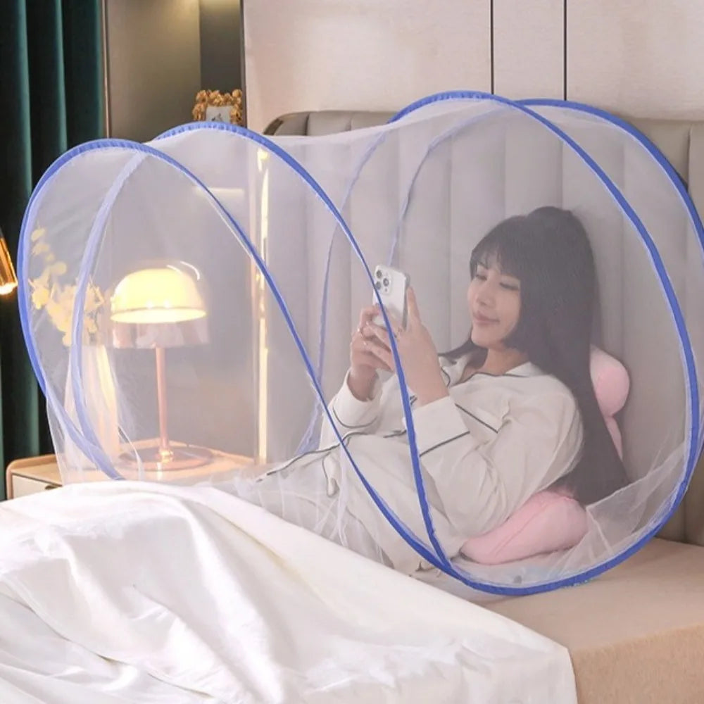 Screen Tent Anti Mosquito Travel Mosquito Net Adjustable Single Folding Mosquito Net Portable Mosquito Net Bed Dormitory