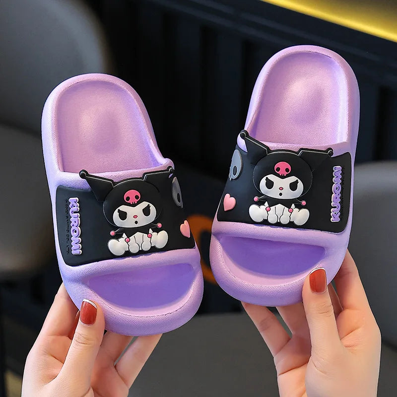 Girls' Slippers For Children's Summer 2025 New Indoor Home Anti Slip Medium And Large Children's Cool Slippers For Women