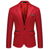 2025 Men's Formal Office Blazer Jacket Suits Solid Fashion Wedding Dress Suit Jacket Coat Male Oversized Casual Blazer Hombre
