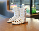 Children Sandals High-top Kids Girls Sandals Baby Sandals High Quality Flat Cut-Outs Beach Sandals
