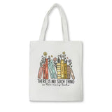 There Is No Such Thing As Too Many Books Tote Bag Makeup Bag Book Lovers Tote Bag Library Tote Shopper Women's Tote Bag