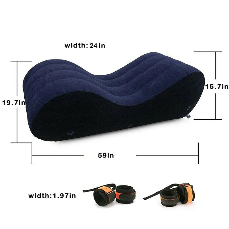 Portable Inflatable Sofa Bed S-shaped Love Position Labor-saving Sitting Wedge Husband Wife Pillow Better Love Life Furniture