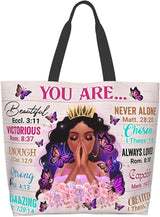 African American Tote Bag Shoulder Handbag Fashion Woman Tote Bag Shoulder Handbag Black Queen Girl Tote Bag Shoulder Handbag