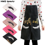 Eyelash Extension Cleaning Aprons Professional Bronzing Eyelash Pattern Apron Grafting False Eyelashes For Adult Makeup Tools
