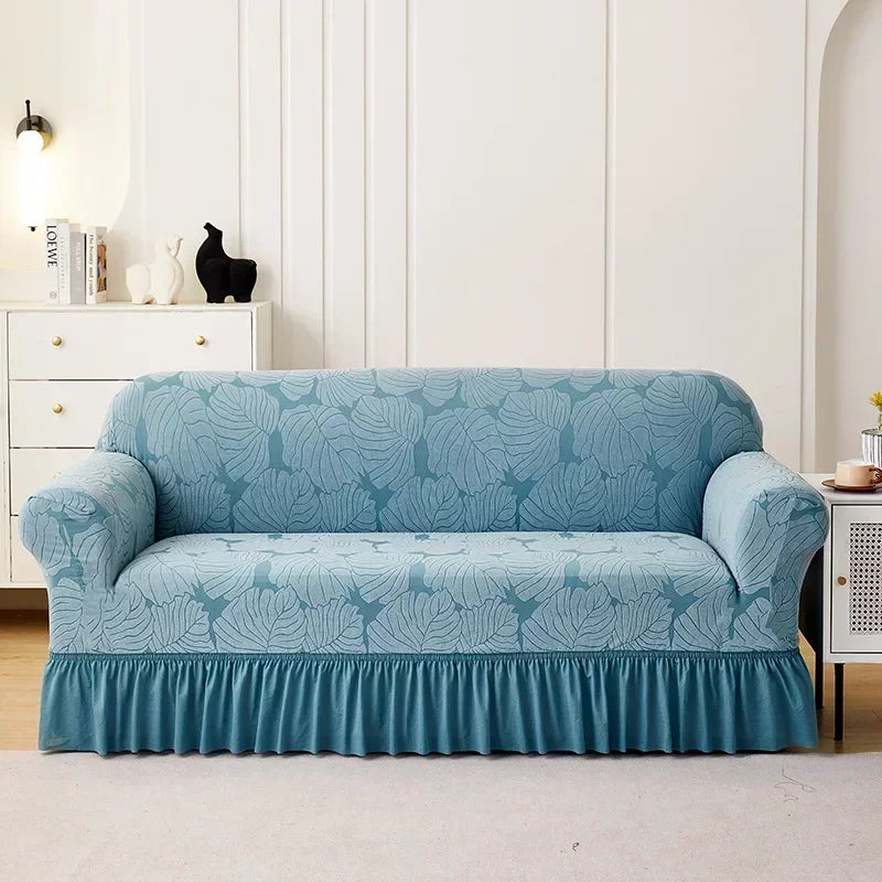 1/2/3/4 Seater Sofa Cover Single Double Three Four-Seater Elastic All-inclusive Dustproof Sofa Cover Yksivärinen sohvan kansi