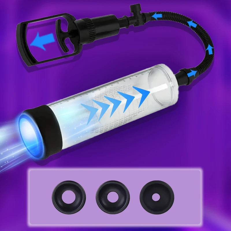Vacuum pump for automatic penis, 4 suction modes, Vacuum sex toys for male masturbation, penis extender, vacuum pump enlargement