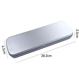 School Supplies For Kids Pen Box Silver Student Metal Pencil Storage Box Pencil Case Pencil Box Stationery Box