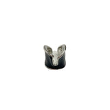 Retro Irregular Glossy Glazed Metal Open Ring for Women