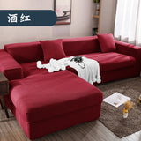 Sofa Cover for Living Room Thick Elastic Polar Fleece 1/2/3/4 Seater L-shaped Corner Sofa Cover for Sofa Chaise Longue