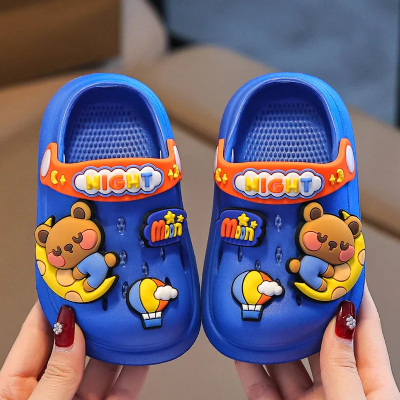 Cute Cartoon Children Slippers Breathable and Anti-slip EVA Soft Bottom for Boys and Girls Slippers Kids Shoes