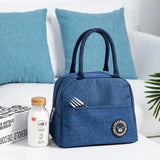 Lunch Bag Lunch Box Thermal Insulated Canvas Tote Pouch Kids School Bento Portable Dinner Container Picnic Food Storage Bags