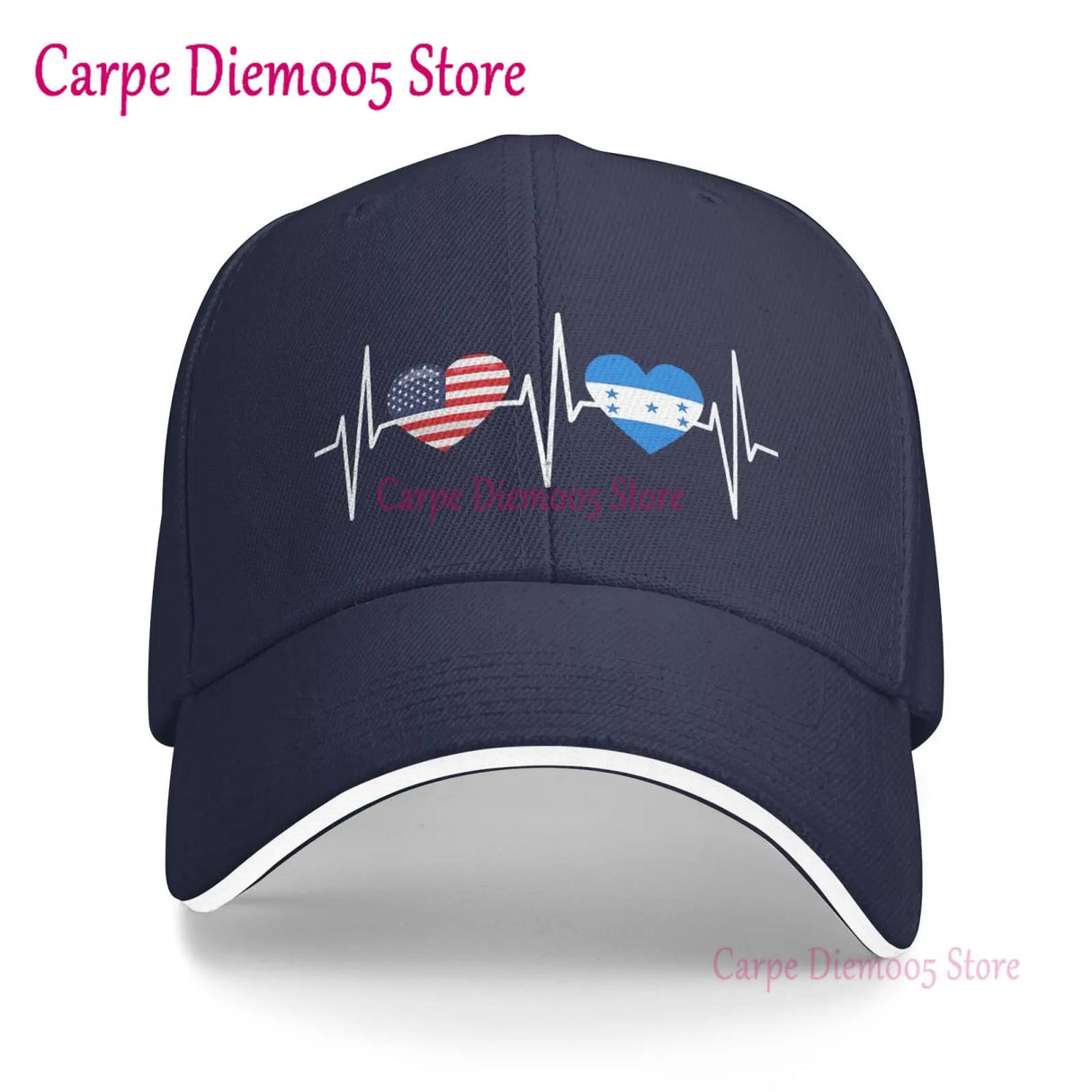 Honduras Flag Unisex Hats Fashion Adjustable Baseball Cap for Men Women