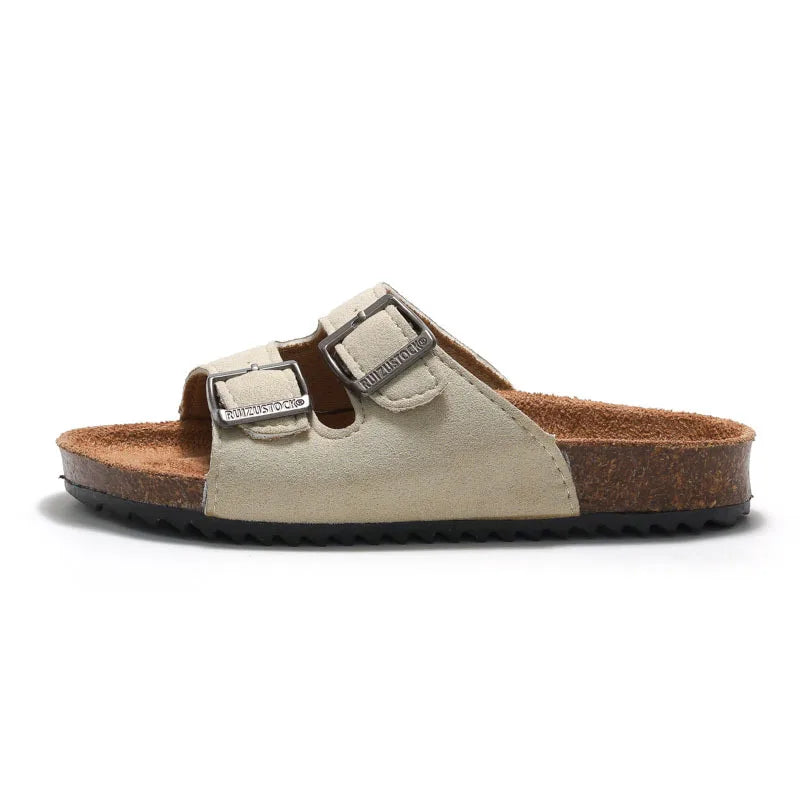 Slippers Summer Girl Boy Shoes Child Shoes Casual Cork Non-slip Comfortable Flat Bottom Kid Slippers Students Dormitory Slippers