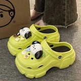 Women's Slippers 5CM High Platform Garden Fashion Clogs Shoes Women's Slippers Thick Bottom EVA Sandals Summer Girls Slippers