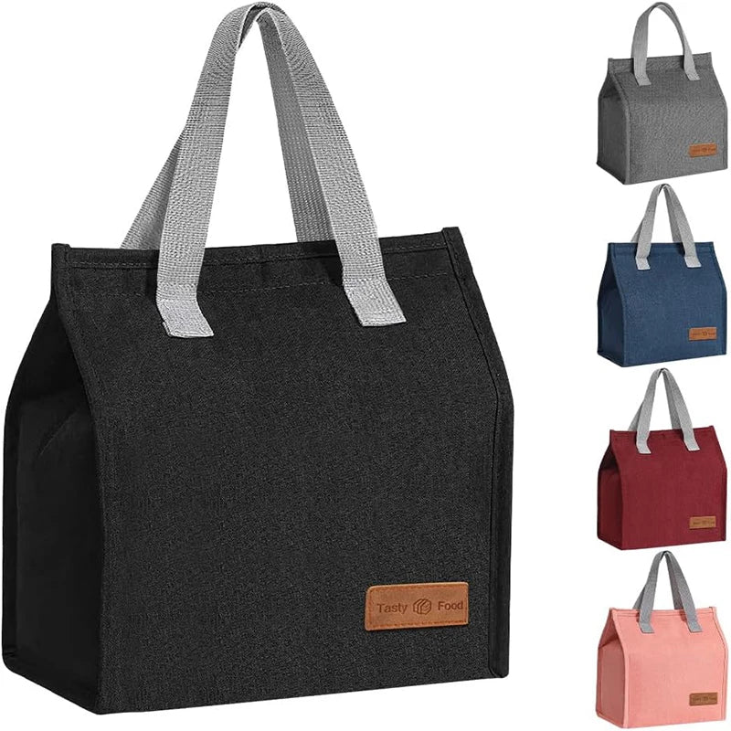 Lunch Bags for Women Men Reusable Insulated Lunch Box Portable Thermal Cooler Bag Waterproof Bento Box Bag Lunch Box Tote Bag