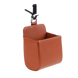 Car Storage Bag Air Vent Dashboard Tidy Hanging Leather Organizer Box Glasses Phone Holder Storage Organizer Car Accessories