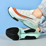 Men's casual shoes Running shoes non-slip flexible luxury high elastic thick sole light breathable running shoes for men