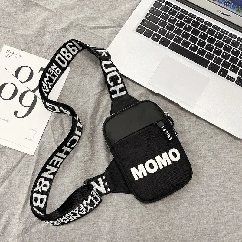 Men's & Women's Shoulder Bag INS Trend Waterproof Small Backpack Mobile Phone Man's Messenger Bag Square Bag Crossbody Bags