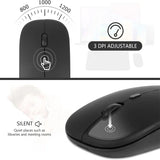 Wireless Mouse Bluetooth-Compatible Gaming Mouse (Dual Mode:BT+2.4Ghz) Ergonomic Rechargeable Mice for PC/Laptop/Macbook  ï»¿