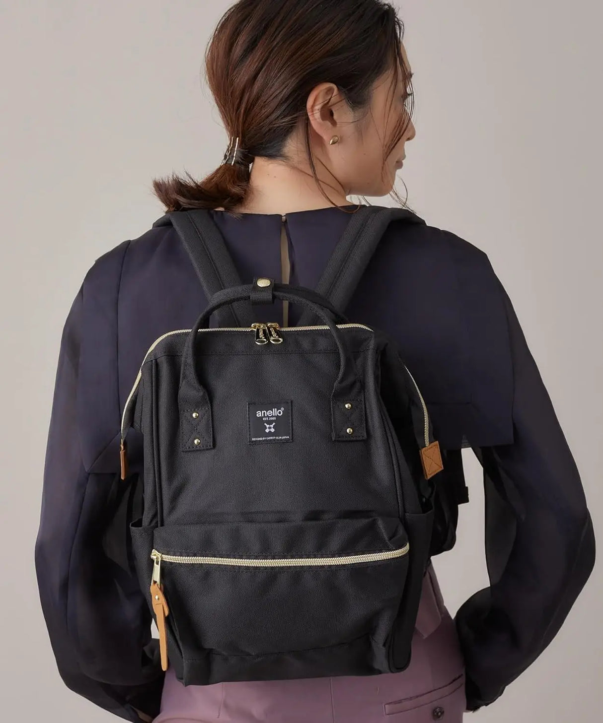 600D Oxford Women ane men Lightweight Anti theft Computer Backpack College Bag Japan brand waterproof A Ring School Backpacks