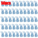 50/5Pcs Clothes Hanger Hooks Space Saving Closet Connector Hook Cascading Hanger Plastic Extender Clips Wardrobe Coat Organizer