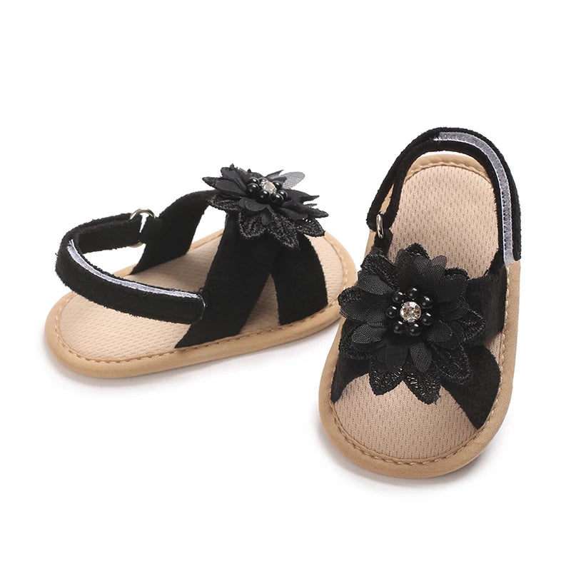 Baby Girls Sandals Summer Shoes Outdoor First Walker Toddler Girls Shoes for Summer