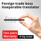 140+ Language Translator Device Ai Two Way Real Time Voice Instant Translator Magnetic Phone Stand Design for Travel
