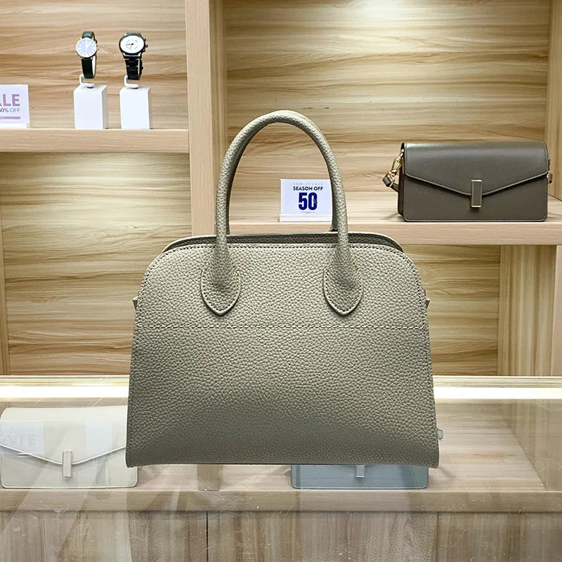 Classic Tote Bags for Women, Leather Handbag By Famous Designer, Spacious Crossbody-Bag for Elegant Ladies