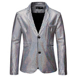 Sequins Blazers Shiny Sequins Suit Jacket Halloween Outfits Two Button Blazer Tuxedo Disco Glitter Party Blazer For Men Dinner