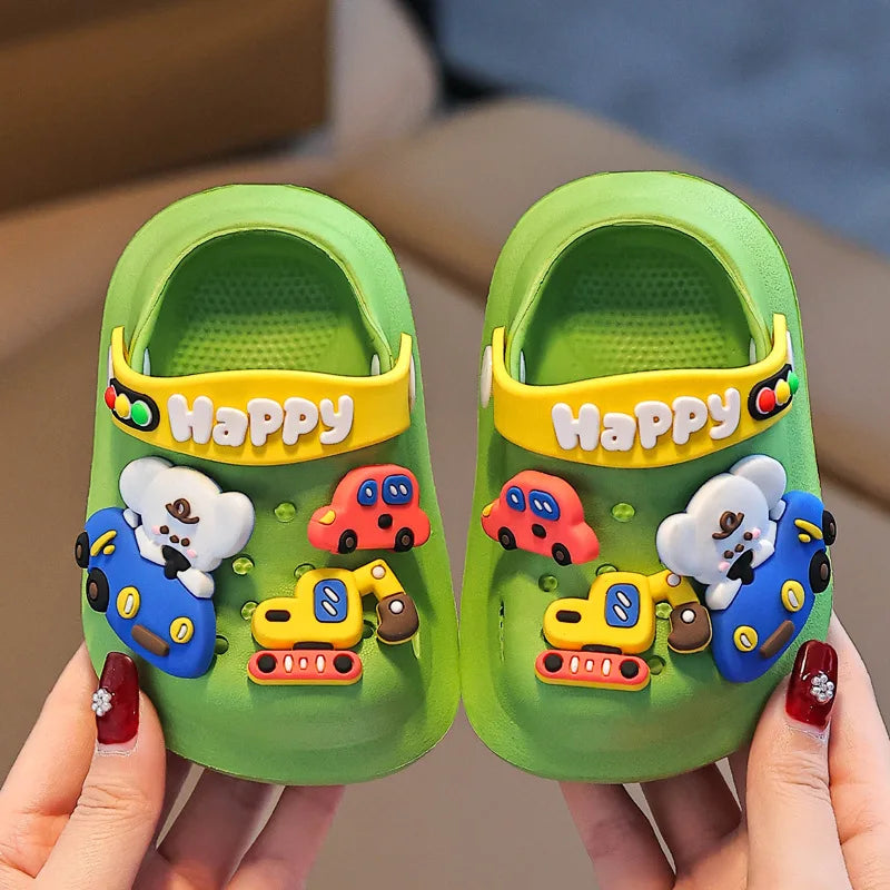 Cute Cartoon Children Slippers Breathable and Anti-slip EVA Soft Bottom for Boys and Girls Slippers Kids Shoes