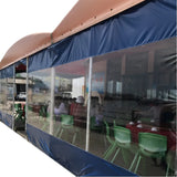 Customize Outdoor Tent Windproof Screen Carwash Room Clearly Waterproof Cloth Yard Pergola Tarpaulin Visible Waterproof Curtain