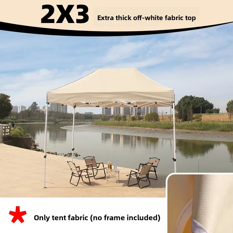 Thiened Four-Legged Umbrella Tent Top Cloth 3x3 Outdoor Sunade Waterproof Sun Protection Large Umbrella Canvas Stall