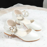 New Girls Shoes Fashion Children's Pearls princess Sandals Bling Summer Sandals Toddler party Breathable Kids Shoes