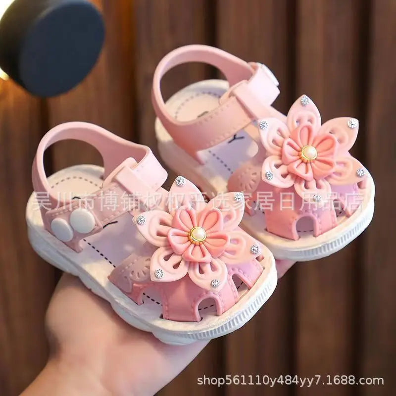 Girls  Shoes With Bowtie Pearls Beading Princess Sweet Cute Soft Comfortable Children Flats Kids Shoes Spring