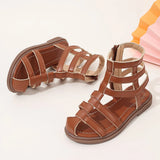 Girls sandals new summer medium and large children princess shoes soft sole shoes
