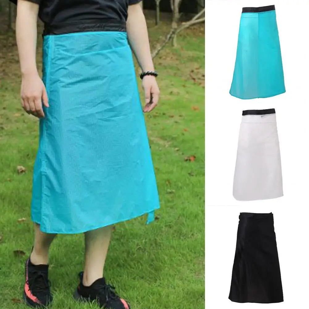 Rain Kilt Useful Rainwear Packable Rain Skirt Easily Storage Packable Windbreak Skirt for Riding