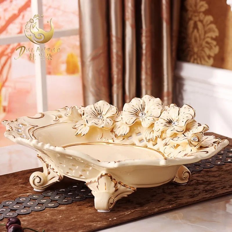 Storage Organizer Plate Shelves Desktop Interior Aesthetic Plate Luxury Beautiful Bandejas Decorativas Para Centro De Mesa Decor