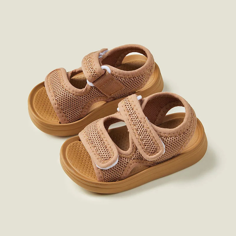 Cheerful Mario Children's  sandals Boys' outdoor beach shoes Children's toddler sandals Girls' sandals