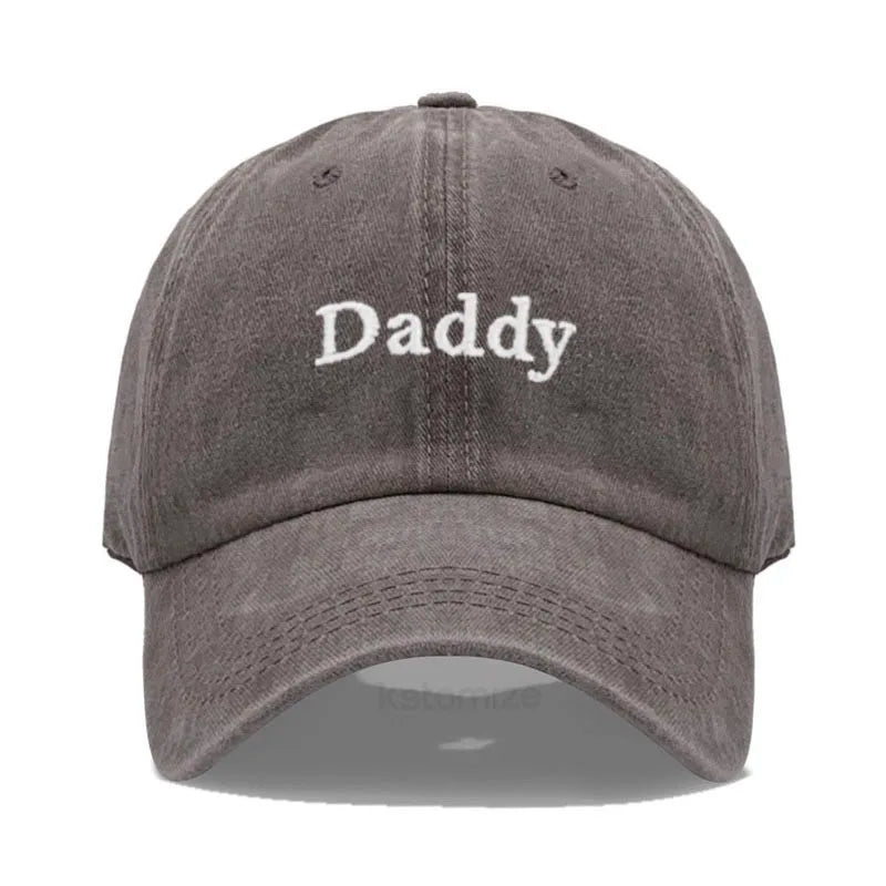 Daddy & Mommy Baseball Cap for Men & Women Unisex Soft Washed Cotton Embroidery Baseball Hats For Father's Mother's Day gifts