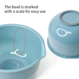 3Pcs Mixing Bowls Plastic Salad Serving Bowl Kitchen Fruits Vegetables Food Snacks Basins