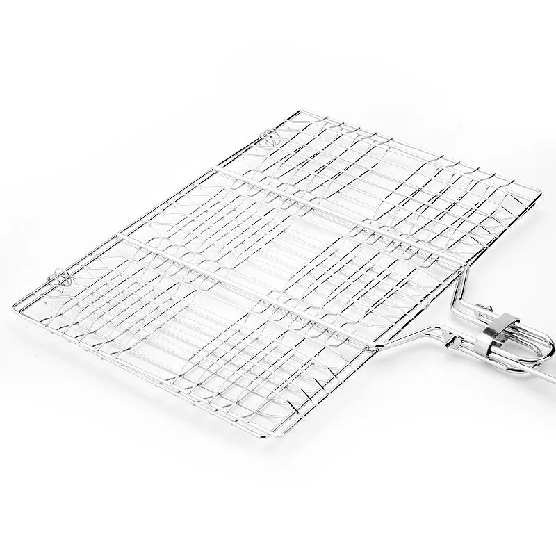 Portable Folding Outdoor Camping Stainless Steel BBQ Grill